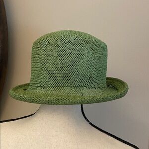 Green Woven Hat by The Hots Company